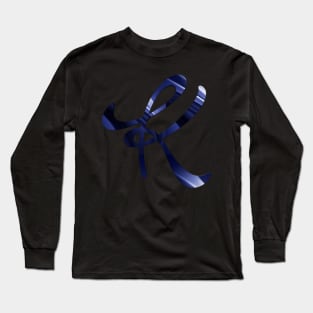 K letter Glassy Look Long Sleeve T-Shirt